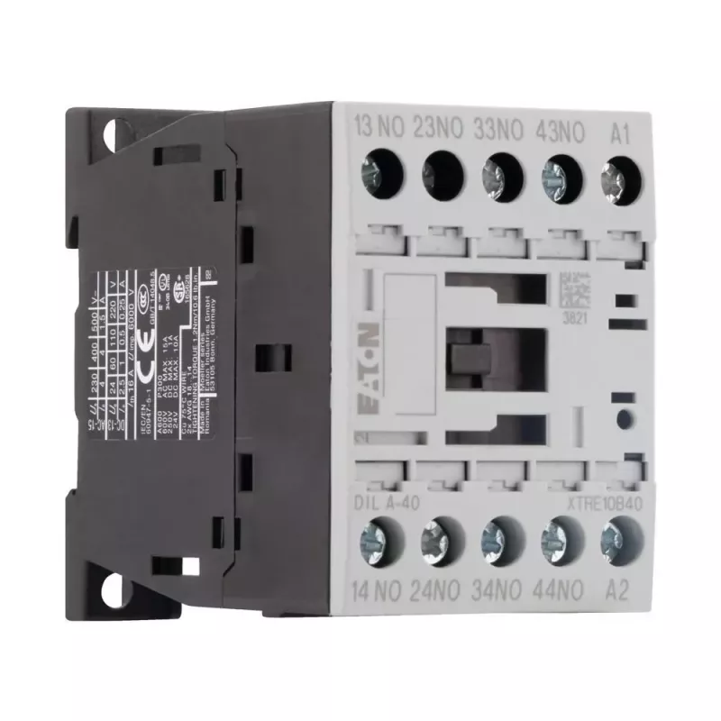 Eaton DILA-40 hulprelais, 4NO, 230V AC spoel 276337