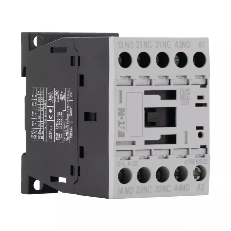 Eaton DILA-22 hulprelais, 4-polig, 2NO+2NC, 230V AC spoel 276407