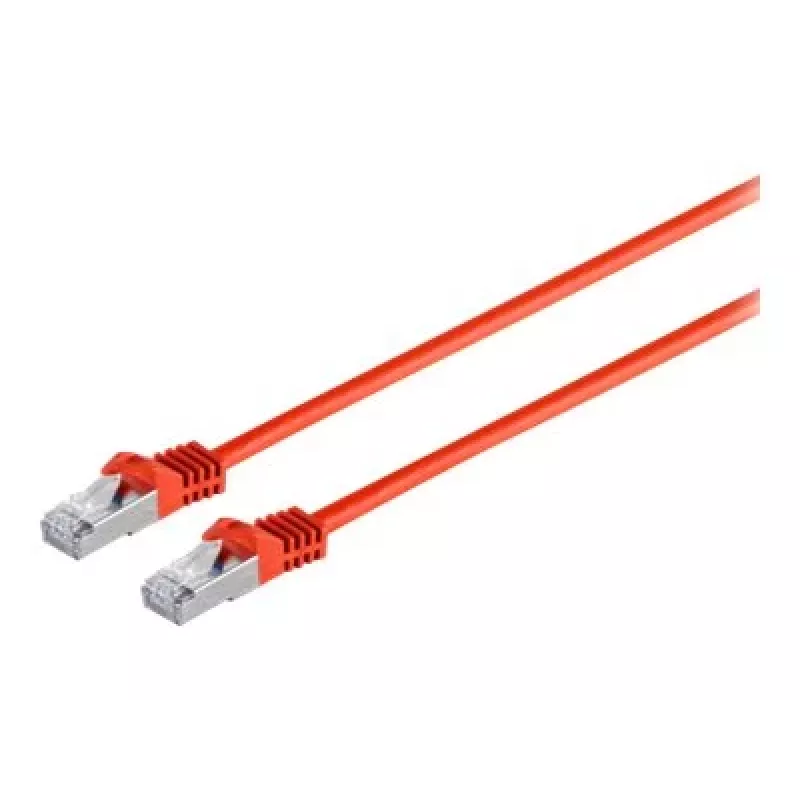 Exertis Connect 79305R Cat6a S/FTP patchkabel RJ45–RJ45, 5 m, halogeenvrij, gegoten, zonder lipje, rood