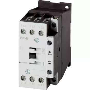 Eaton DILM32-01 vermogensrelais, 3-polig, 32 A, 230 V AC 50 Hz / 240 V AC 60 Hz spoel, 1 NC hulpcontact 277292