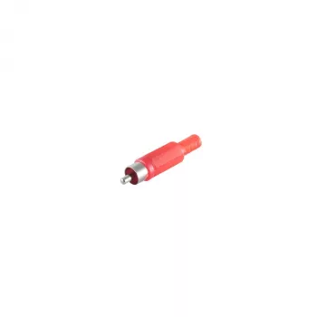 S CONN maximum connectivity RCA-stekker rood verguld soldeer 75 Ohm 51400-R