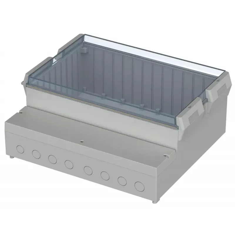 Bopla RCP 2500 regelaarbehuizing, 257 x 217 x 132,5 mm, ABS/polycarbonaat, lichtgrijs 41250109
