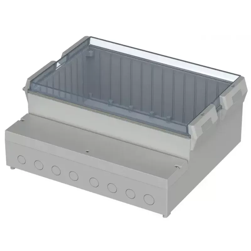 Bopla RCP 2500 regelaarbehuizing, 257 x 217 x 132,5 mm, ABS/polycarbonaat, lichtgrijs 41250109