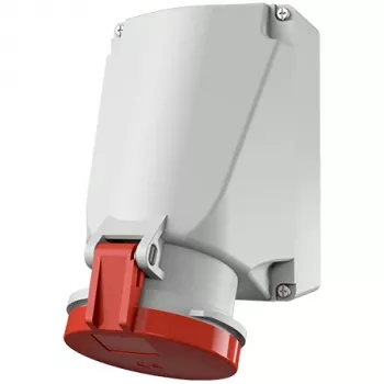 MENNEKES PowerTOP Xtra wandstopcontact 63A 5p 6h 400V IP44 rood 21253A