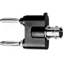 Telegärtner meetadapter BNC-bus naar 4 mm bananenplug, zwart/zilver J01008A0620