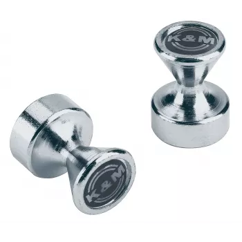 König & Meyer 11580 power-magneet voor muziekstandaards, verzinkt, 2 stuks (11580-000-29)