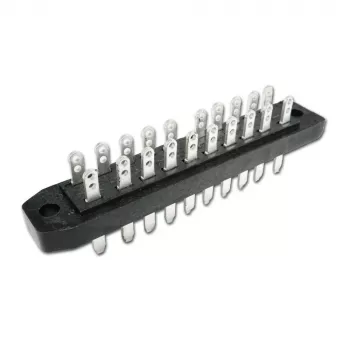 TELEGÄRTNER DIN 41622 20-polige asymmetrische mesconnector, soldeeraansluiting, stekker, A 20 J00045A0916