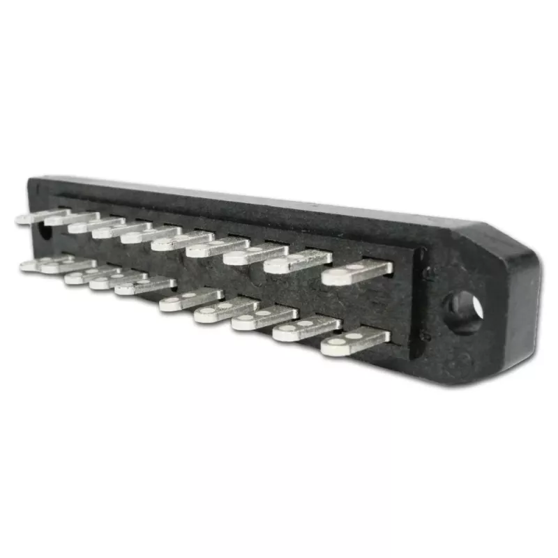 TELEGÄRTNER DIN 41622 20-polige asymmetrische mesconnector, soldeeraansluiting, stekker, A 20 J00045A0916