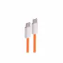 shiverpeaks USB-C oplaadkabel 2.0, 60W, oranje, textiel, 0,5m (BS14-21017)