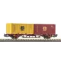 PIKO 27750 container-draagwagen DC, DB AG, tijdperk VI, Sgns 80', 2x 40ft container, H0