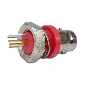 Telegärtner BNC-inbouwbus, geïsoleerd 50 Ohm, rode isolatiefles, Z01 - 1 stuk (J01001C0043)