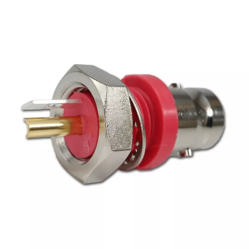 Telegärtner BNC-inbouwbus, geïsoleerd 50 Ohm, rode isolatiefles, Z01 - 1 stuk (J01001C0043)