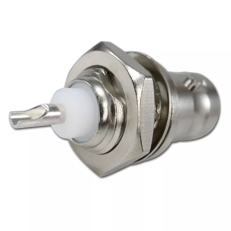 Telegärtner BNC-inbouwbus 50 Ohm, verzilverde binnenleider, UG-1094/U (J01001B0615Z)