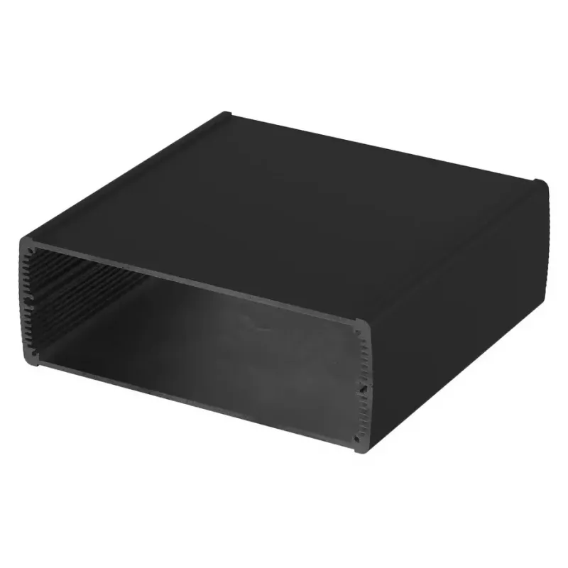 Bopla universele behuizing 200 x 210 x 74 mm aluminium zwart ABP 2070-200 84207200.MT1
