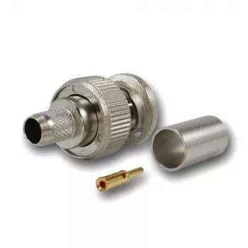 Telegärtner BNC crimpstekker G02 75 Ohm voor RG-59B/U, UG-1789/U, stekker, 5-pack J01002A1288Y