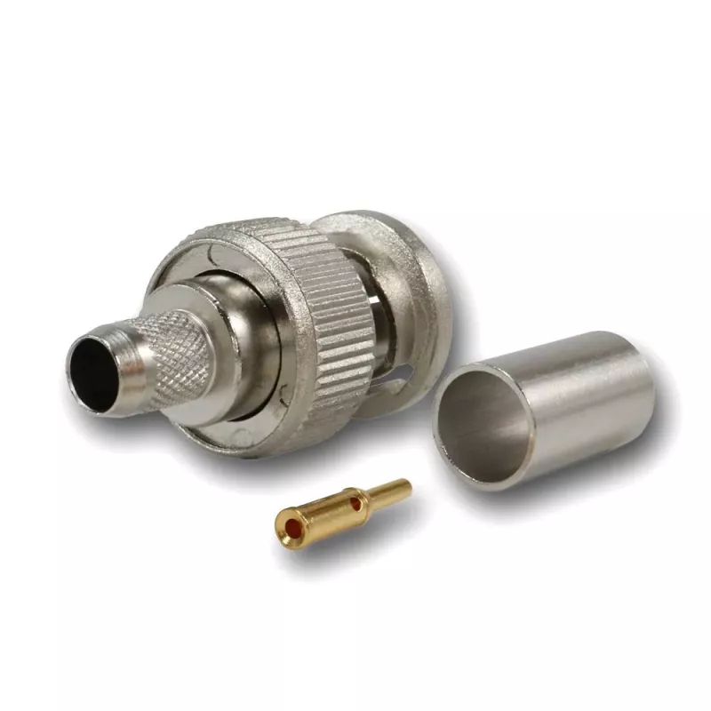 Telegärtner BNC crimpstekker G02 75 Ohm voor RG-59B/U, UG-1789/U, stekker, 5-pack J01002A1288Y