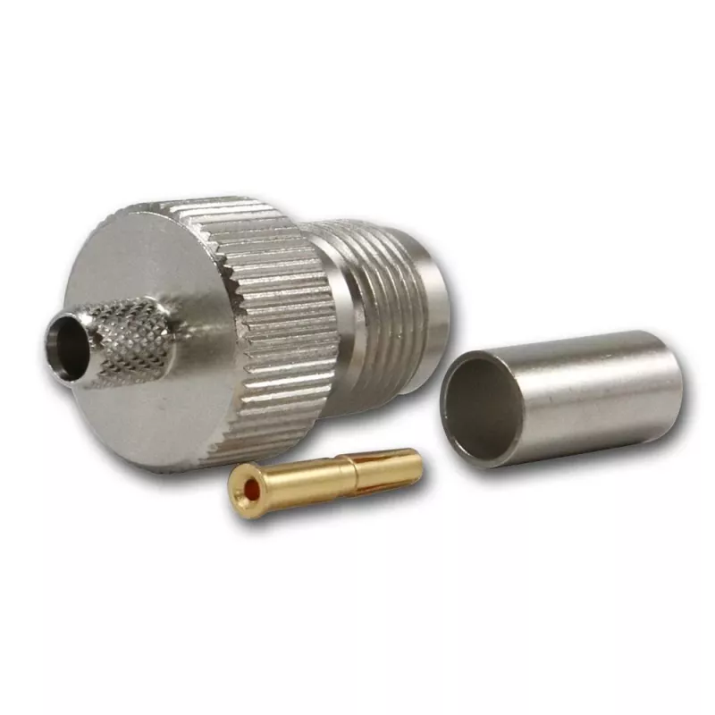 TELEGÄRTNER TNC-bus voor RG-58, 50 Ohm, crimp/soldeer, DC-11 GHz