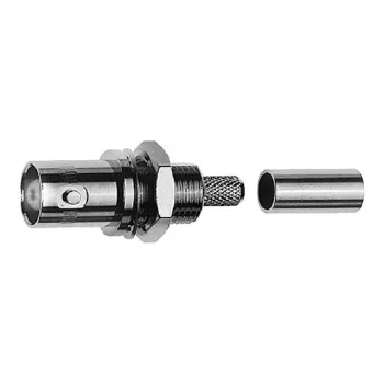 TELEGÄRTNER BNC-inbouwbus crimp-connector 50 Ohm voor RG-223/U, RG-400/U, RG-142 B/U (J01001A0083)