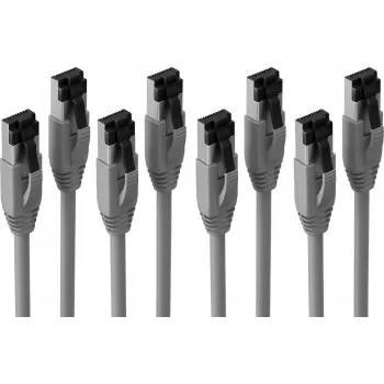 S CONN Maximum Connectivity Basic-S patchkabel Cat. 8.1 F/FTP PIMF LSZH grijs 1,0m – 4-pack (SC08-41020-4)