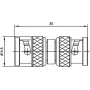 Telegärtner BNC adapter, BNC stekker naar BNC stekker, 50 Ohm, J01004A0806