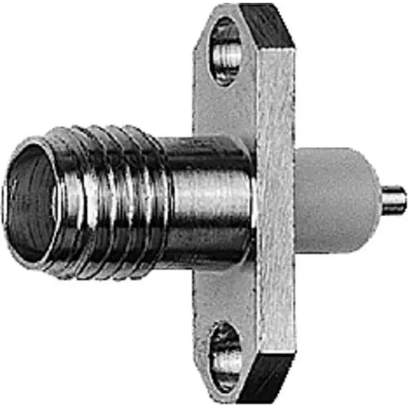 Telegärtner SMA-inbouwbus met flens Z28, goud (standaard) - 5 stuks (J01151A0631)