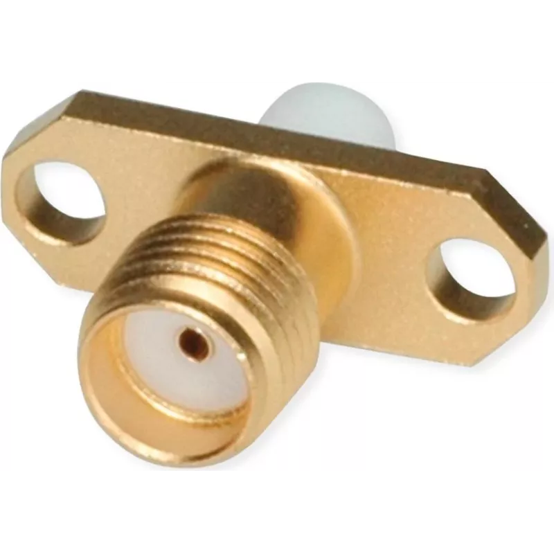 Telegärtner SMA-inbouwbus met flens Z28, goud (standaard) - 5 stuks (J01151A0631)