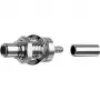 Telegärtner SMC connector, inbouw, 50 Ohm, soldeeraansluiting, vernikkelde behuizing, vergulde binnencontact J01170A0151