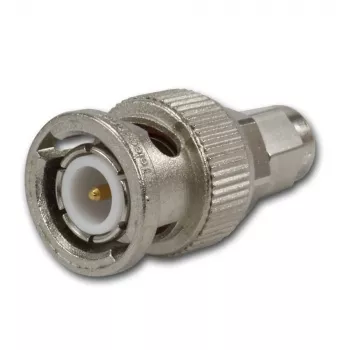 Telegärtner BNC-stekker naar SMA-stekker coaxiale adapter, 50 Ohm, DC-4 GHz, vernikkeld messing J01008A0018