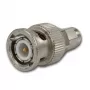 Telegärtner BNC-stekker naar SMA-stekker coaxiale adapter, 50 Ohm, DC-4 GHz, vernikkeld messing J01008A0018