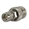 Telegärtner BNC-stekker naar SMA-stekker coaxiale adapter, 50 Ohm, DC-4 GHz, vernikkeld messing J01008A0018