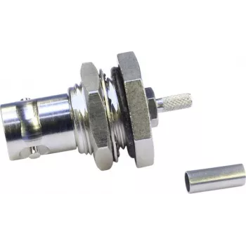 Telegärtner BNC-inbouwbus crimp-connector 75 Ohm voor RG-179 B/U, G04