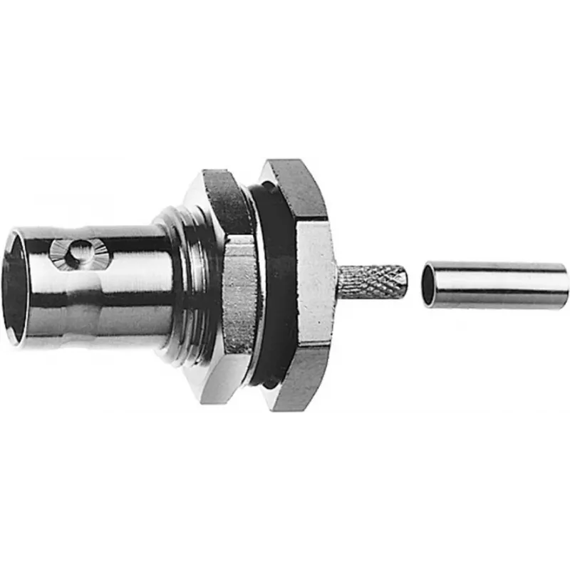 Telegärtner BNC-inbouwbus crimp-connector 75 Ohm voor RG-179 B/U, G04