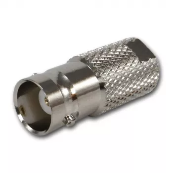 TELEGÄRTNER J01008F0068 BNC-bus naar FME-stekker coaxiale adapter, 50 Ohm, recht, vernikkeld messing