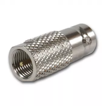TELEGÄRTNER J01008F0068 BNC-bus naar FME-stekker coaxiale adapter, 50 Ohm, recht, vernikkeld messing