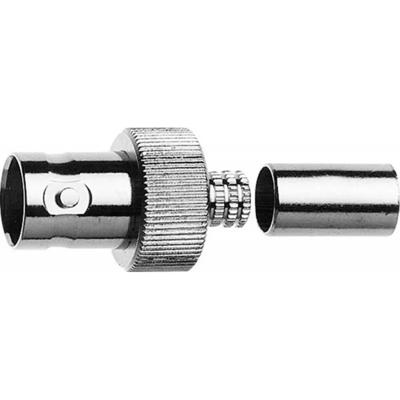 Telegärtner BNC-kabelbus crimp G30 50 Ohm voor LMR-240, 5-pack J01001A0073