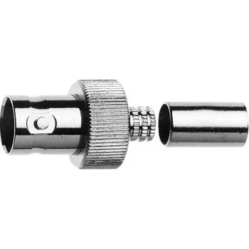 Telegärtner BNC-bus crimp connector 75 Ohm, crimp/crimp, voor kabelgroep G41 (0,6/2,8-4,7 mm), 5 stuks J01003A0048