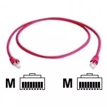 Telegärtner CAT 6A S/FTP crossover-patchkabel RJ45 5 m rood LSZH L00003A0078