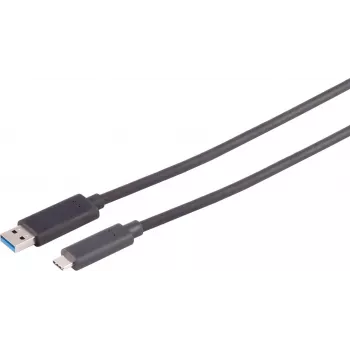S CONN MAXIMUM CONNECTIVITY 20 m actieve optische USB 3.2 Gen 2-kabel, USB-A naar USB-C, 10Gbps, zwart 30-39095