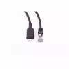 SHIVERPEAKS USB-C naar RJ45 Gigabit Ethernet-adapterkabel, aluminium, zwart, 1m (BS14-51025)