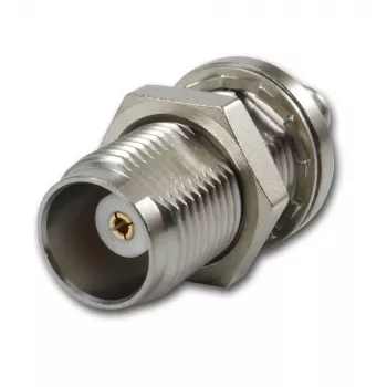 Telegärtner TNC-bus naar SMA-bus coax-adapter, 50 Ohm, DC-6 GHz, nikkel/goud J01019A0028