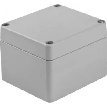 BOPLA universele behuizing aluminium zilvergrijs (RAL 7001) 75 x 80 x 57 A 105 01105000.MT1