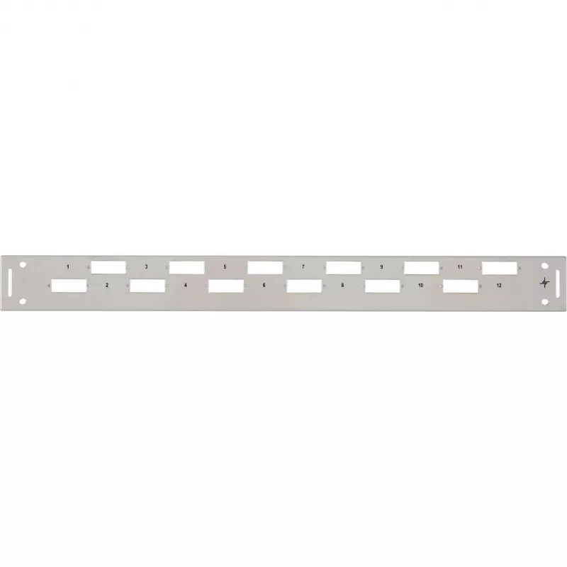 TELEGÄRTNER H02025A0356 1U 19-inch rack frontafdekking, grijs RAL 7035