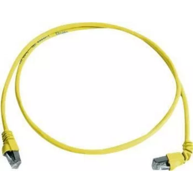 Telegärtner 100008019 CAT 6a S/FTP-patchkabel, RJ45, 1 m, geel, LSZH, vlamvertragend