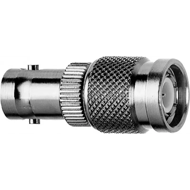 Telegärtner BNC-bus naar TNC-stekker adapter, 50 Ohm, vernikkeld messing, DC-4 GHz, recht
