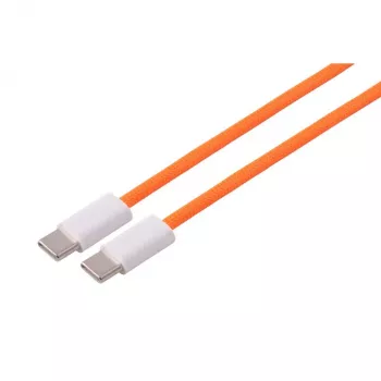 S CONN MAXIMUM CONNECTIVITY USB-C naar USB-C kabel 2.0 240W oranje textiel 2,5m 14-22257
