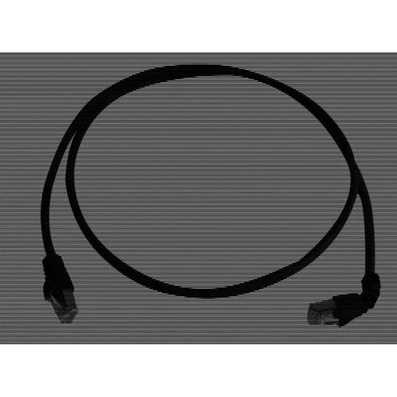 Telegärtner 100008676 CAT 6a S/FTP RJ45-patchkabel, 5 m, zwart, vlamvertragend, met knikbescherming