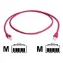 TELEGÄRTNER RJ45 crossover netwerk-patchkabel CAT 6A S/FTP 0,5m rood halogeenvrij vlamvertragend L00000A0118