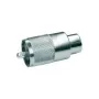 Telegärtner UHF-kabelstekker PL259 voor RG-213/U, PTFE-isolatie, vernikkeld messing, 5-pack J01040B0602
