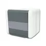 TELEGÄRTNER H02000A0069 AMJ-S K Cat.6A afgeschermde 2-poorts RJ45 datadoos, lichtgrijs/wit