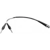 Telegärtner L00010A1845 1m BNC naar dual-banaan coaxiale meetkabel, zwart